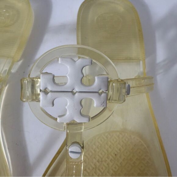 Tory Burch Mini Miller Jelly Thong Clear Casual Flip Flops Size 8 - Picture 4 of 6